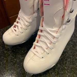 Jackson Girls Ice Skates sz 3 (White)